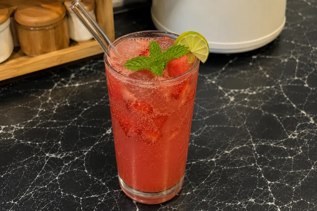 7UP Strawberry Watermelon Soda Recipe step 4