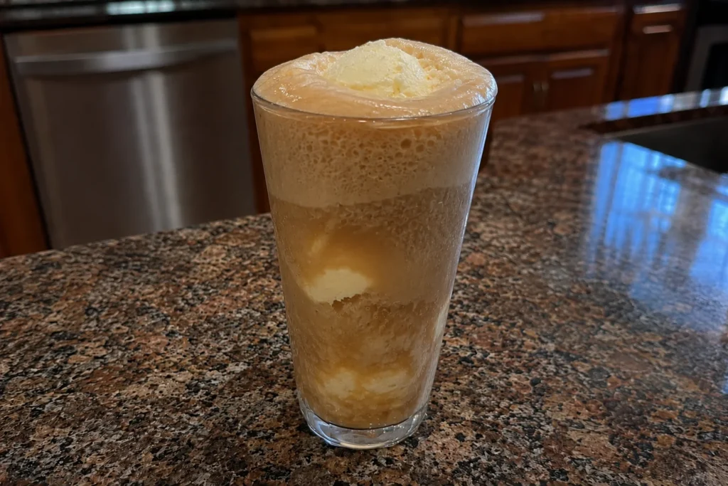 Homemade Dr Pepper Vanilla Float Recipe Step 2