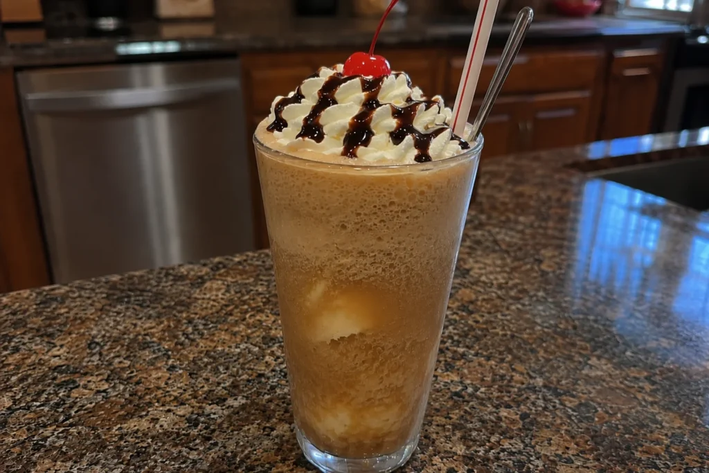 Homemade Dr Pepper Vanilla Float Recipe step 4