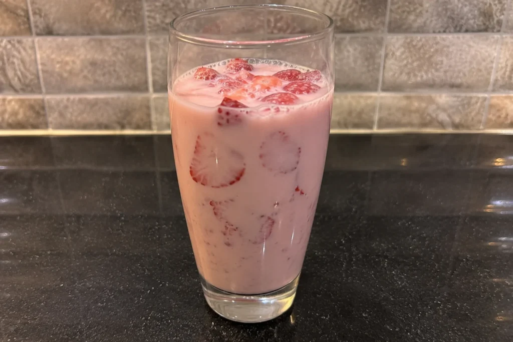 Tazo Strawberry Matcha Recipe step 1 pic