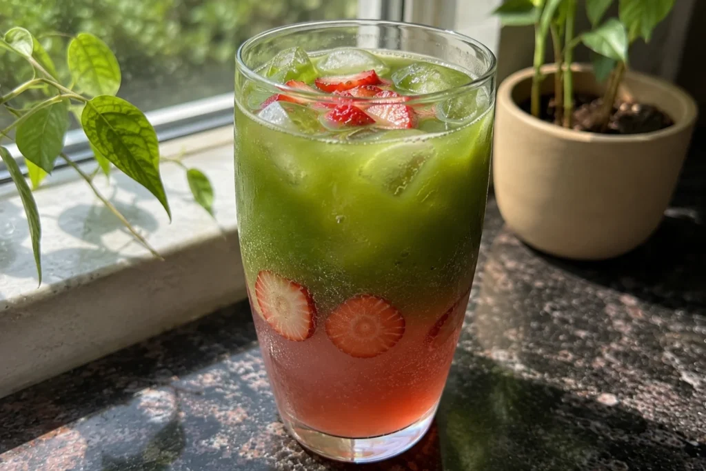Tazo Strawberry Matcha Without Milk