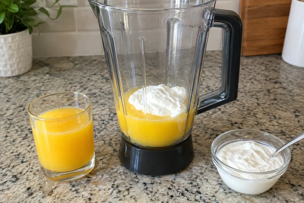 Tropical Smoothie Mango Monsoon Recipe step 1