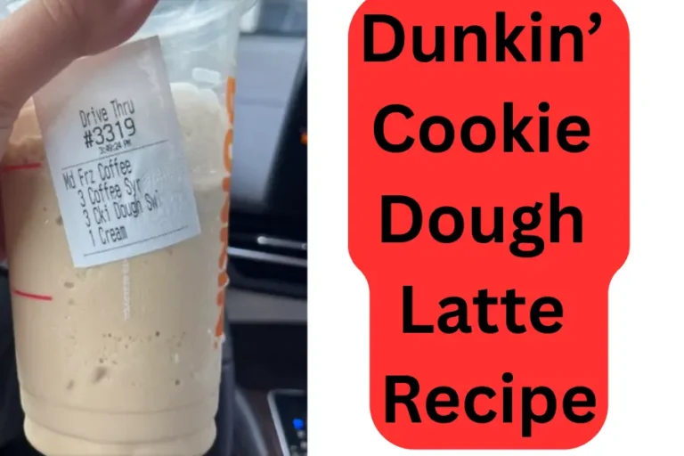 Dunkin’ Cookie Dough Latte Recipe