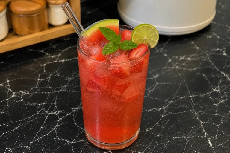 7UP Strawberry Watermelon Soda Recipe